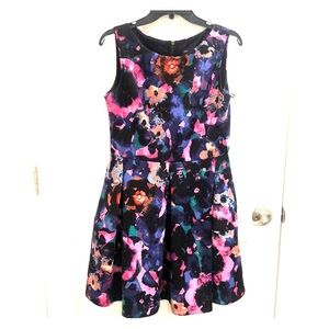 NEW Fit and flare scuba JUST...TAYLOR Dress